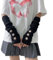 BelleVive Y2K Gestrickte Armstulpen Japanisches Harajuku Cosplay Lolita Süße Fingerlose Fäustlinge Daumenloch Handschuhe, Y2k Armstulpen Fingerlose Handschuhe Cosplay Kostüm für Teenager