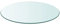 Annlera Plateau de table en verre trempé rond de bureau - Plaque de protection de rechange pour tables à manger, tables basses ou tables de jardin - Facile à nettoyer - Transparent - 50 x 0,8 cm