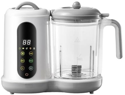 Fenteer Licuadora para Hacer puré de, máquinas para moler Alimentos caseros, procesador de con Pantalla táctil,