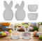 GZWY Silikonform Ostern, Ovale Gießform für Ostereier, Silikon, 1 Stück