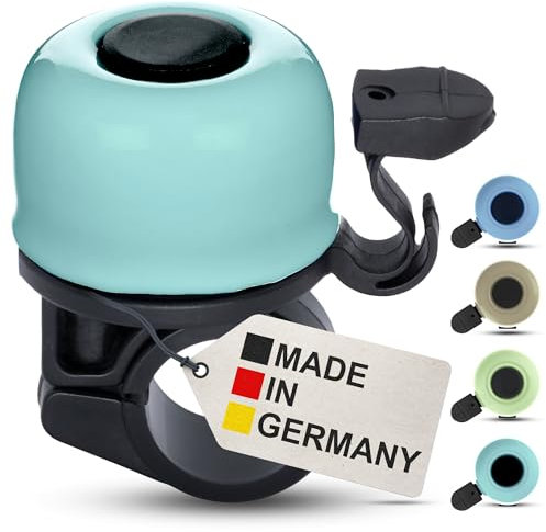 Fahrradklingel Kinder Jungen, Fahrradklingel Mädchen - Pastell Türkis - Klingel Fahrrad Kinder, Klingel Kinderfahrrad, Laufrad - klingelt laut, einfache Montage