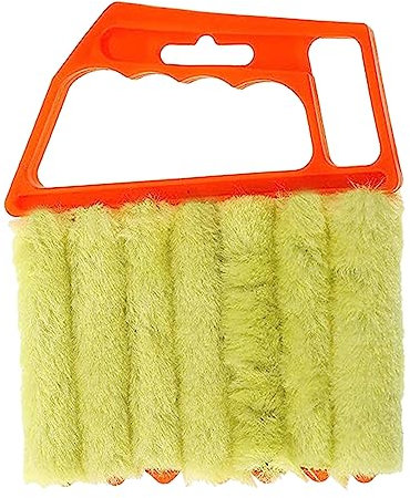 FOYTOKI Blinds Brush Fensterreinigungsbürste Mit Zähnen Abnehmbar Und Waschbar Für Jalousien Klimaanlagen Und Ähnliche Oberflächen