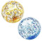 2 Stück Glitter Aufblasbarer Ball Set, Aufblasbare Glitter Wasserbälle, Wasserball Kinder, Wasserball Aufblasbar, Schwimmbad Party Ball, Tauchbälle 40cm, Sommer Pool Partyzubehör