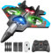 4DRC V32 RC Plane, Foam Remote Control Airplane with Light, 2 Batteries, 360° Flip, Gyro Stabilize Systems, 3 Speeds Adjustable RC Fighter Jet Planes Toy Gifts for Kids Boy Beginners Adults