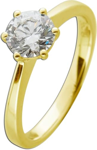 Ch.Abramowicz Solitärring 1.0 ct.F VS Gold 585 14 K Lab Grown Diamond IGI Zertifikat