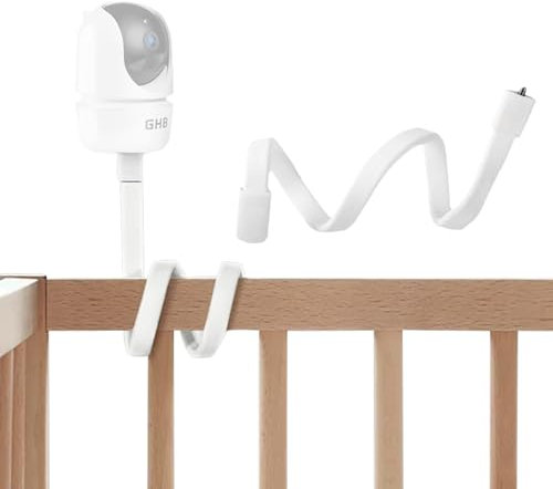 Halterung für GHB Baby Monitor – Universal Babyphone Halterung – Flexible Kamera Halterung für Kinderzimmer & Reisen, Kompatibel mit 1/4 Zoll Gewinde (Babyphones, Actioncams), Faltbar & Ohne Bohren