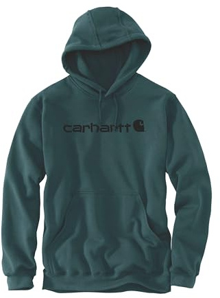 Carhartt Herren Loose Fit Midweight Logo Graphic Sweatshirt, Greenstone, M EU