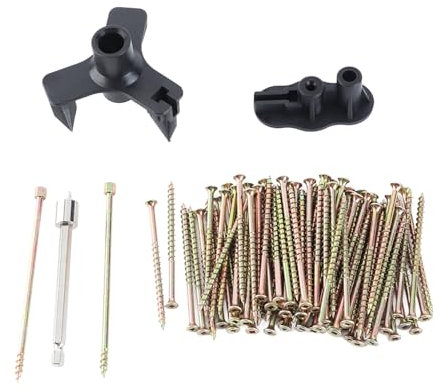 Squeak Floor Repair Kit, Wood Under Carpet Squeak No More Woodworking Project Supplies with 5 Tools 50 Screws, Wood Floor Repair Kit, Squeak No More Kit