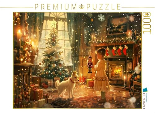 Puzzle · EIN Motiv aus dem Kalender Bücher, Liebe und EIN Kleiner Hund | Ein Kind, ein Hund, ein Märchen im Licht · und ein Nussknacker, der… · 1000 Teile · Lege-Größe 64 × 48 cm · CALVENDO Puzzle
