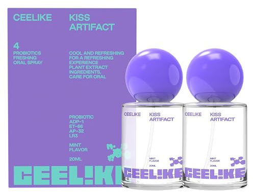 CEELIKE Mundspray – Frischer Atem im Alltag – Alkoholfreies Mundspray mit praktischem Format für unterwegs – Einfache Mundpflege – 2 x 20 ml