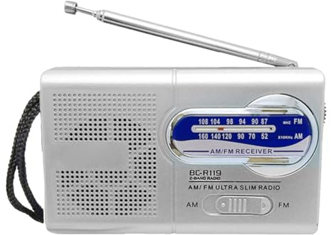 Mini Vintage Radio AM FM Radio Portable Radio Gifts for Seniors Elderly(Style 1) (Style 1)