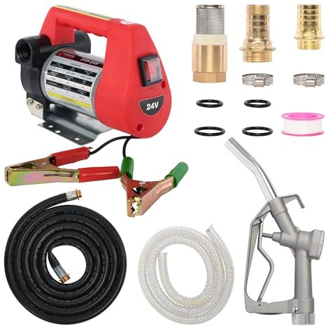 24V Portable Diesel Biodiesel Transfer Fuel Pump Kit - 24 Volt