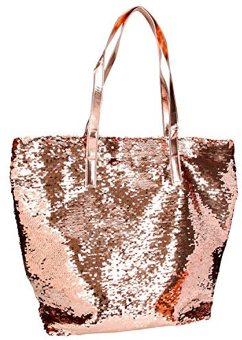 Depesche 6379 - Handtasche Top Model mit Pailletten, Gold