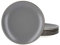 Van Well Juego de 6 platos de cena Campo Grey | Diámetro 27 cm | 6 personas | Platos para cenas | Platos grandes | Gastro | Elegante Crockery de cerámica
