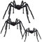 CHBOP 3 groß 150cm 120cm 90cm Gruselige Spinnen Set Halloween Spinnen Riesenspinne Halloween Horror Deko schwarz