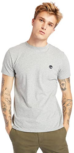 Timberland Herren Ss Dun-River Crew T T-Shirt, Med Gry Heather, M