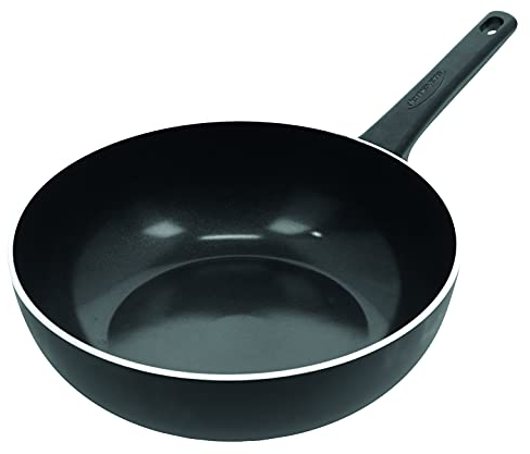 DEMEYERE Wok Alu Classico 3 Ceraforce ceramica, compatibile con tutti i piani cottura e le piastre a induzione. Wok antiaderente premium, garanzia 5 anni - Ø 30 cm