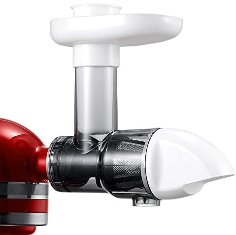 Masticating Juicer Attachment for KitchenAid All Models Stand Mixers, Slow Juicer Attachment for KitchenAid All Models Stand Mixers, White(Machine/Mixer Not Included)