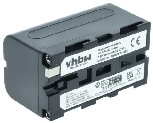 vhbw Akku kompatibel mit Sony CCD-TRV16 | CCD-TRT97, CCD-TRV101, CCD-TRV215, CCD-TRV119, CCD-TRV15 Videokamera Camcorder (3600 mAh, 7,2 V, Li-Ion)