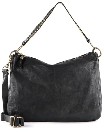 Campomaggi Alabama - Schultertasche 35 cm grigio