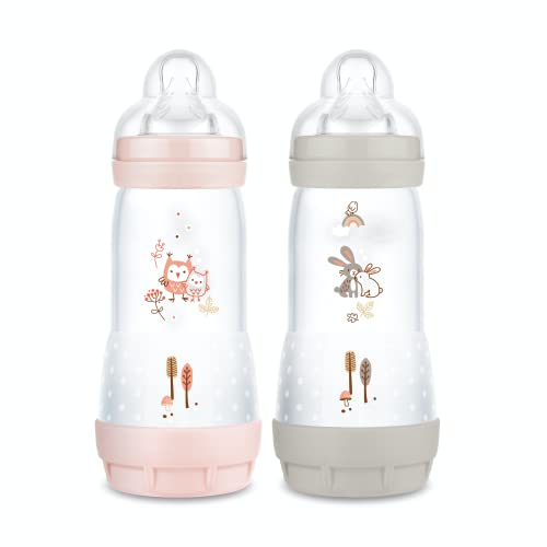 Biberon Easy Start/Anti-Colique Nature - 320ml - Blush + Dune - Tétine Débit 3 - X2