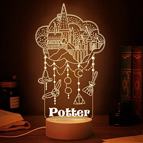 Soview 3D LED Lampe Nachtlicht Kinder Personalisiert mit Name Arcyl Nachtlampe Raumdekoration Geschenk für Baby mädchen junge Geburtstag Weihnacht Burg