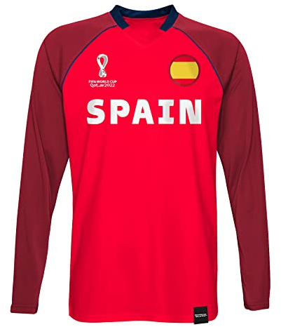 FIFA Official World Cup 2022 Classic Long Sleeve Tee, Youth, Spain, Age 8-10