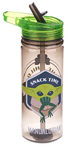 MVS Wholesale Bouteille d'eau potable Mandalorian en Tritan pour enfants, gourde d'école, fabriquée en Tritan durable, sans BPA