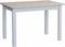 k koma Mesa de comedor, mesa de cocina, madera de pino maciza, color blanco, miel, pino, lacada (60 x 110)