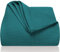 LAYNENBURG Premium Tagesdecke 180 x 220 cm - Waffelpique 100% Baumwolle - leichte Wohndecke Waffeloptik - Baumwolldecke Bett-Überwurf, Sofa-Überwurf, Couch-Überwurf - Sofa-Decke (Petrol)