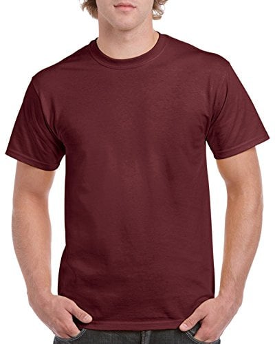 Heavy Cotton 100% Cotton Tshirt (G500), Maroon, XL