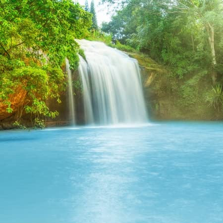 adrium Cuadro de madera de 70 x 70 cm: bonita cascada de Prenn, Vietnam (14570118)