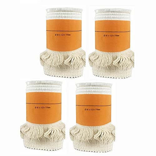 ERUSO Kerosin Ofen Heizdocht, Petroleumlampen Docht, Weiß + Orange, Glasfaser + Baumwolle, 65mm-120mm, Wick + einfache Verpackung