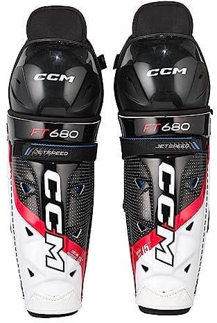 CCM Jetspeed FT680 Eishockey Schienbeinschoner, Senior (Größe: 16)