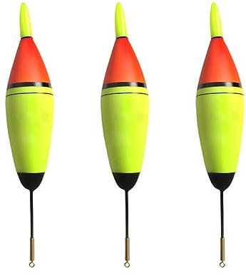 Angel-Bobber, EVA-Schaum, Nachtangeln, leuchtende Bobber für Hecht, Barsch, Karpfen, Barsch, 3 Stück, grüne LED, 10 g