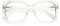 DOOViC Blue Light Reading Glasses 1.5 Large Lens Oversized Clear Frame Computer Readers for Women/Ladies