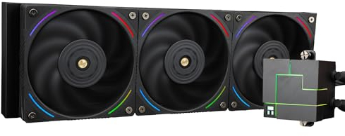 Thermalright Core Matrix 360 Black CPU Liquid Cooler with 120mm PWM Fan,360 Black Cold Row Specification,Integrated Water Cooler Heatsink,for AM4/AM5,Intel 1700/1150/1151/1200/2011