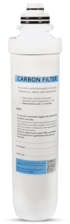 Excel Home - Boiling Water Tap Replacement Carbon Filter Without Housing Set - Replace Filter on Existing Housing (Only Compatible wih Excel Home Filter Housing)