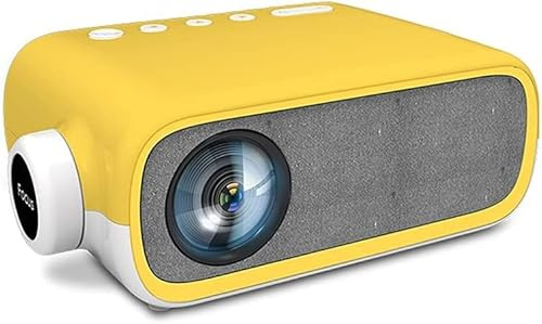 ARTSZY New YG280 LED Mini Projector 480 * 272 Pixels with/Audio Interface Portable Projection Home Media Player (Color : Yellow)