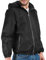 Veste Coupe Vent Homme Femme avec Détails Réfléchissants - Veste Cape de Pluie Imperméable Mi Saison pour Fille Garçon - Windbreaker avec Capuche Résistant Léger pour Sports de Plein Air (XL, Noir)