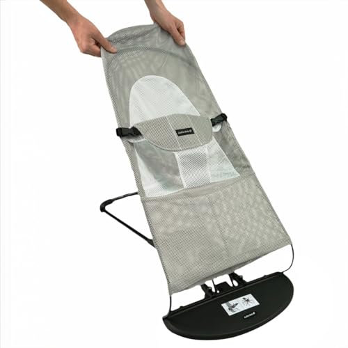 GalPat Baby - Funda Hamaca Compatible con BabyBjorn y GalPat Baby Transpirable - Asiento para Hamaca de bebé Transpirable - Color Gris (Funda)