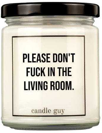candle guy Duftkerze im Glas [Brennzeit 70h] - Duft-Kerze handgemacht mit Spruch | Freches Geschenk für Frauen, Freundin, Geburtstag | 100% Sojawachs, schöne natürliche Düfte mit ätherischem Öl