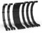 EZDIY-FAB Kit de extensión de cable PSU, cable de extensión de fuente de alimentación de 16 AWG, 1 x 24 pines/2 x 4 + 4 EPS/3 x 6 + 2 PCI-E, cable de manga de PC personalizado de 300 mm con peines,