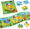 ASTARON Magnetische Puzzle für Kinder, 16-20-25 Teile Dinoland Kinderpuzzle ab 3 Jahre, Beschäftigung für Kinder im Autofahrt Flugzeug, Kindergeburtstag Geschenke