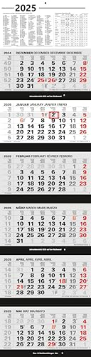 Großer 6-Monatskalender 2026 XXL Wandkalender 6 Monate Bürokalender weiß