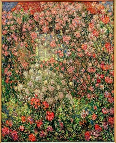 ZHAOSHAN canvas painting pictures poster 58x90cm no frame the Rose Pavilion by Henri Le Sidaner