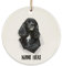 Weihnachten Deko Mit Schnur Weihnachtsanhänger Keramik Christbaumschmuck Anhänger Geschenkanhänger Niedlicher Englischer Cocker Spaniel Schwarz Personalisierter Name