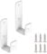 MOROBOR 2pcs PVC Coated Bed Ladder Hooks, White Iron Bunk Bed Ladder Hooks, Heavy Duty Hook Brackets for Bed Decoration Tool
