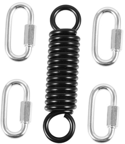 CIMAXIC 1satz Hängesessel Feder Set Für Hängematten Outdoor Swing Heavy-Duty Metall Feder Mit Verbindungsringen Dreh Schockabsorbierend Für Garten Balkon
