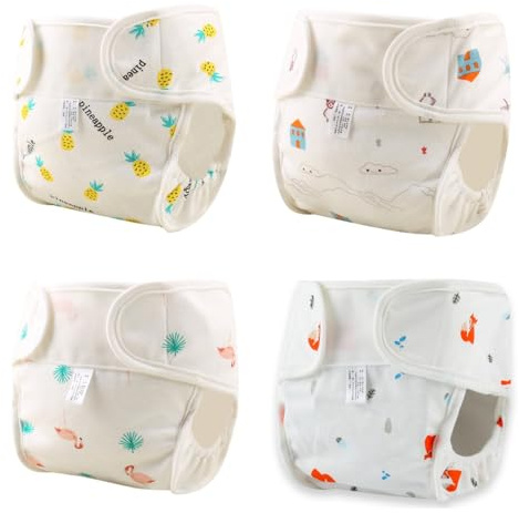 Scnbom Reborn Bebés Muñecas Pañales Traje 17-24 pulgadas Muñecas Bebé Ropa Accesorios 4 Piezas Paquete